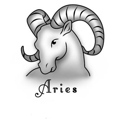 Grey ink goat head aries design Water Transfer Temporary Tattoo(fake Tattoo) Stickers NO.10948